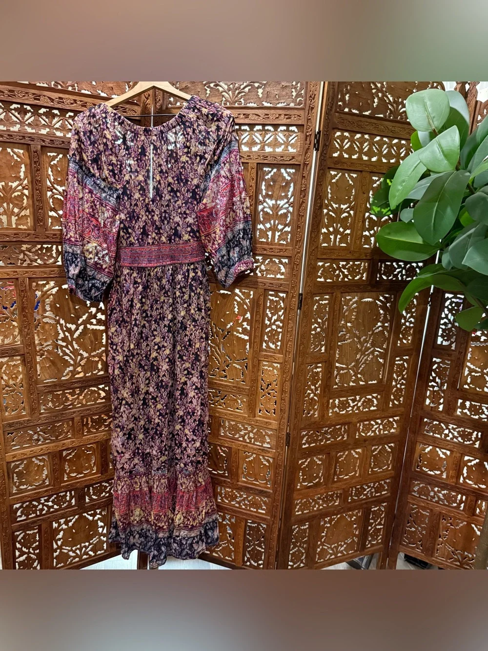 Free People Golden Hour Border Maxi Dress